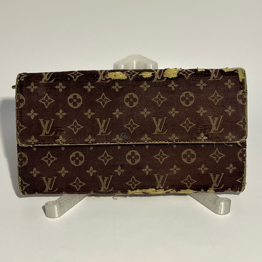 Louis Vuitton Monogram Sarah Wallet Vintage LV Snap Long Wallet France